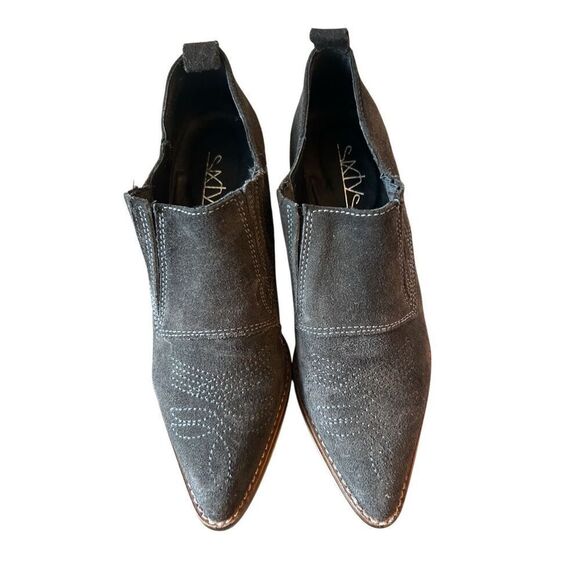 Sixtyseven Anthropologie Women's Suede Ankle Booties sz 37 Western, Cowgirl, Boh - Picture 2 of 7